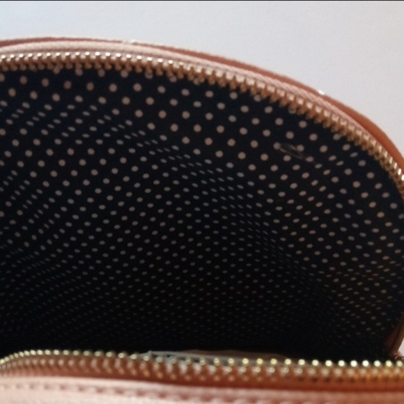 NWT LIKE DREAMS PINK BACKPACK GOLD BOWS 2 ZIPPERS - Picture 3 of 6